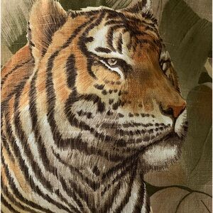 Vintage Kravet Big Cat Linenweave Fabric